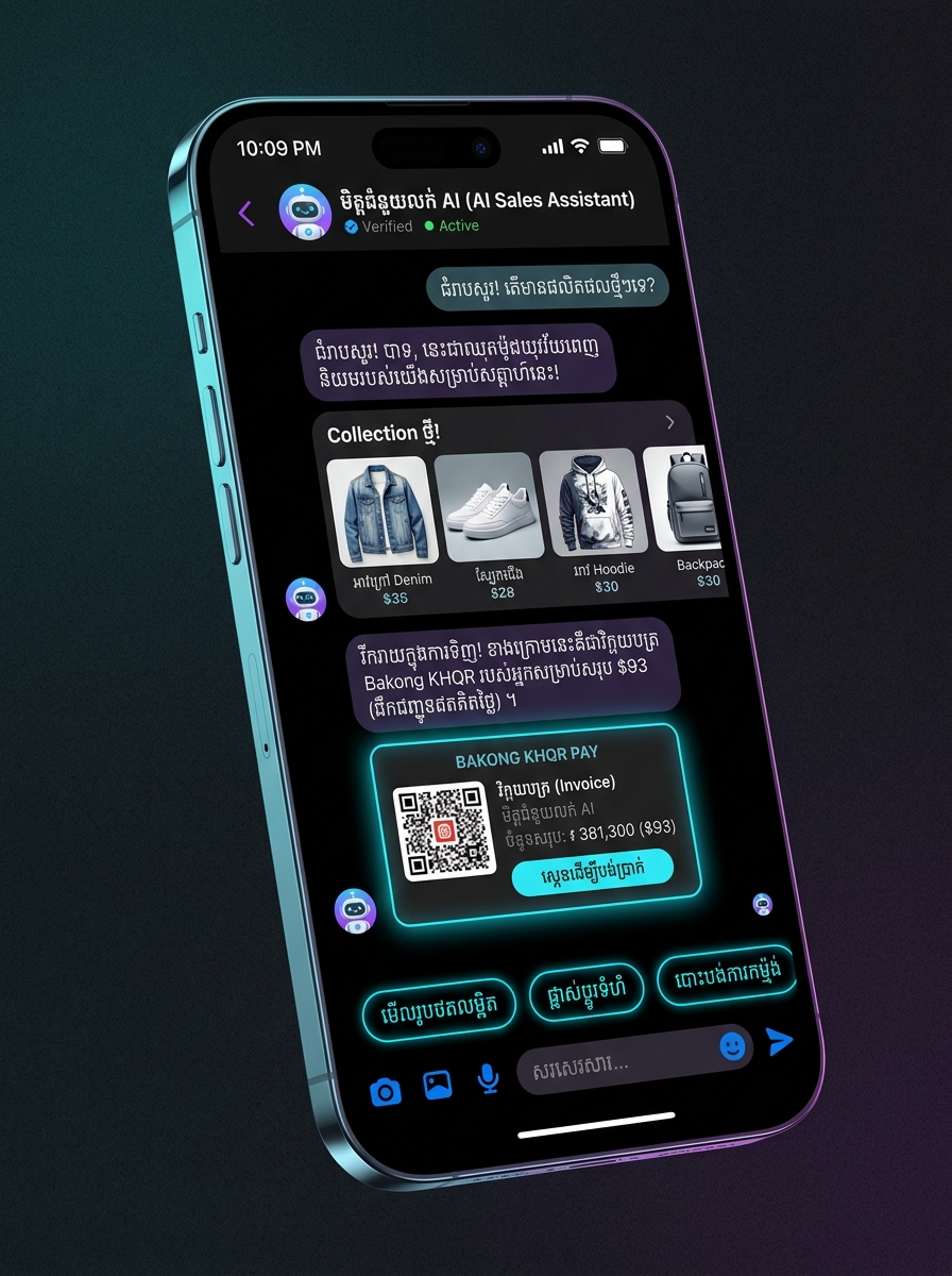 SmartBot Khmer Messenger AI Chat